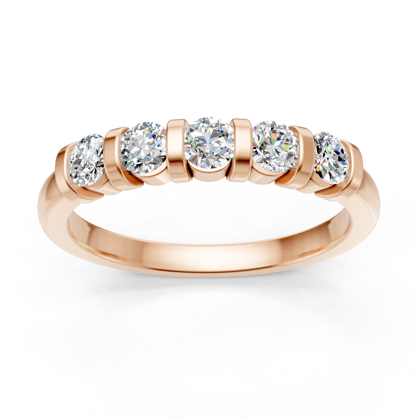 Alliance en or rouge 18 carats