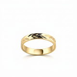 Alliance en or jaune 18 carats