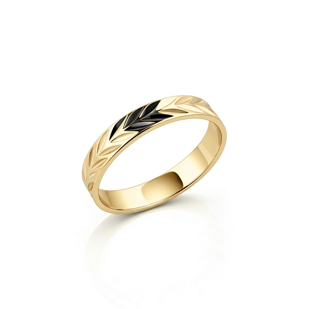 Alliance en or jaune 18 carats