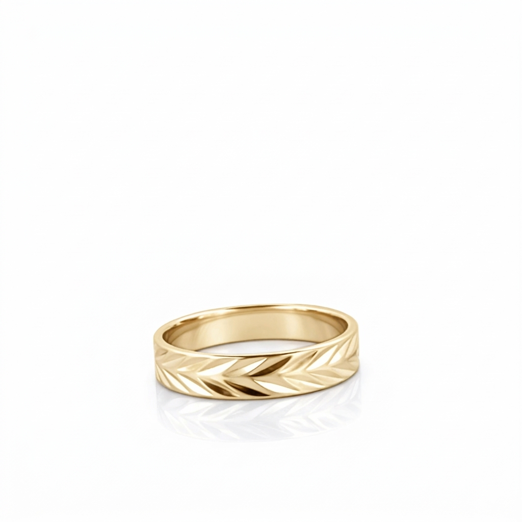 Alliance en or jaune 18 carats