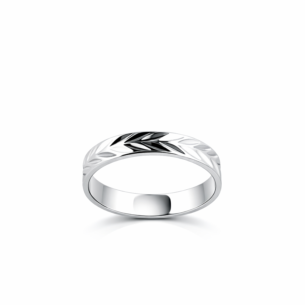 Alliance en or blanc 18 carats 