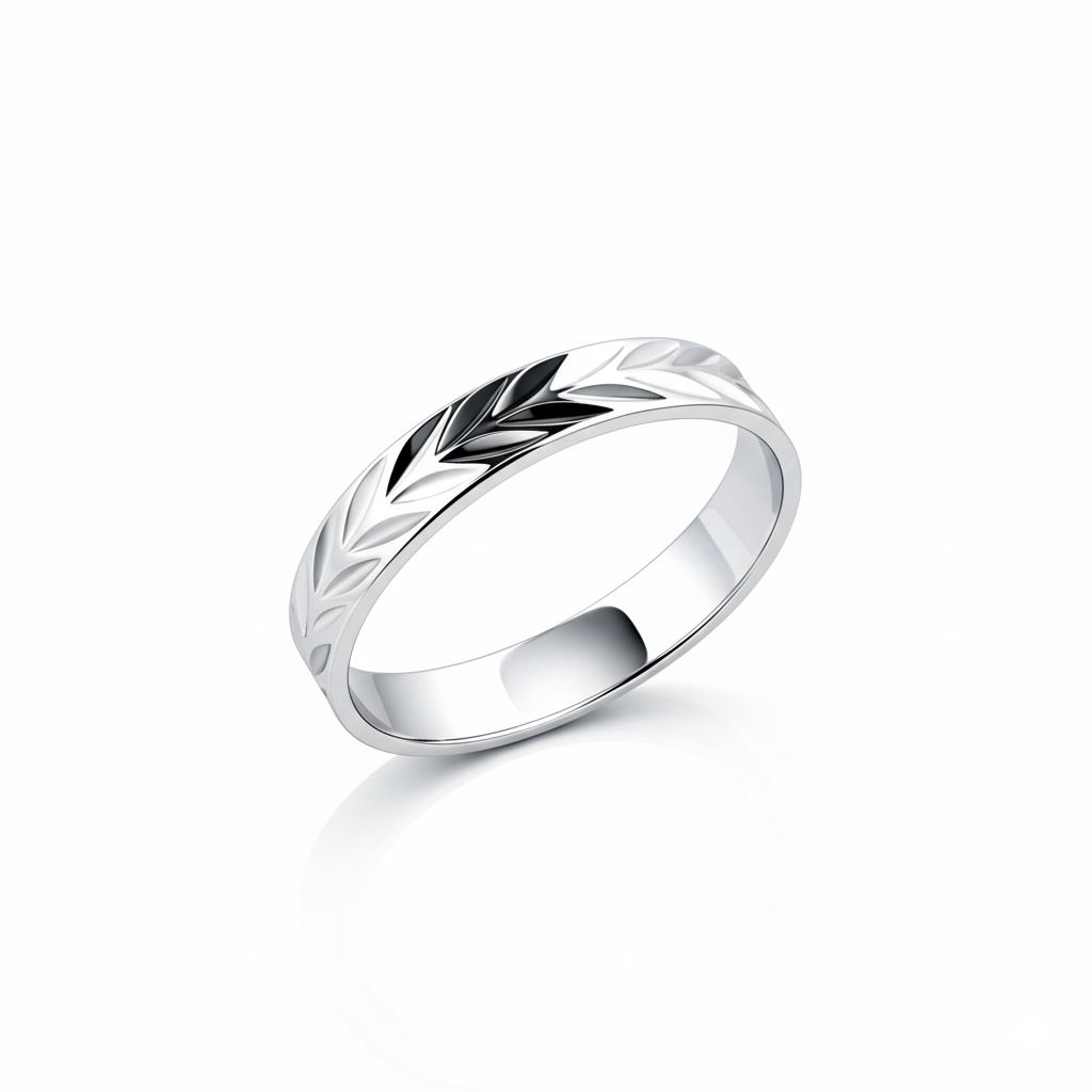 Alliance en or blanc 18 carats