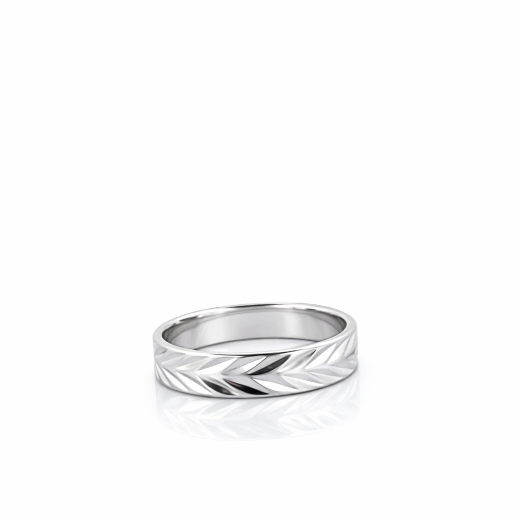 Alliance en or blanc 18 carats 