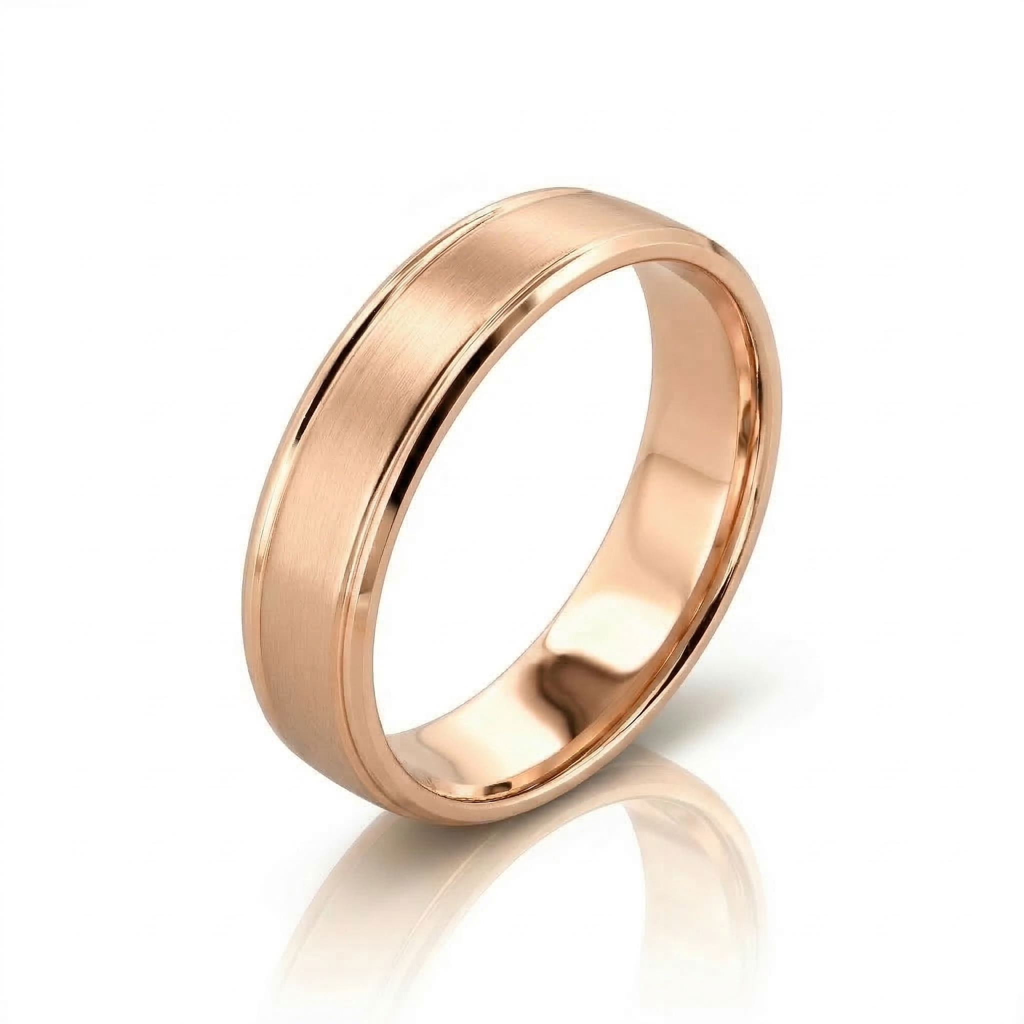 Alliance en or rouge 18 carats 