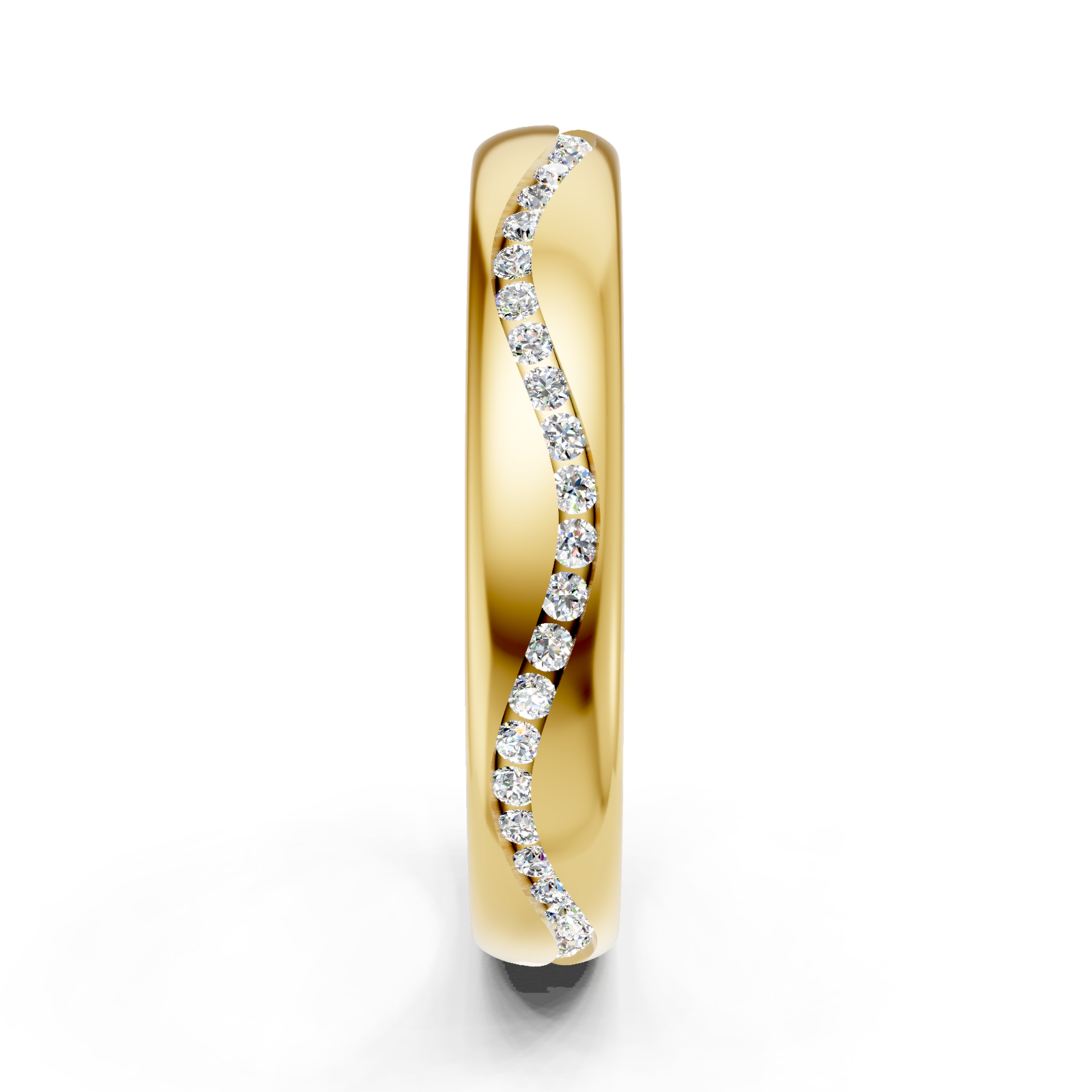 Alliance en or jaune 18 carats 