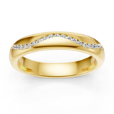 Alliance en or jaune 18 carats