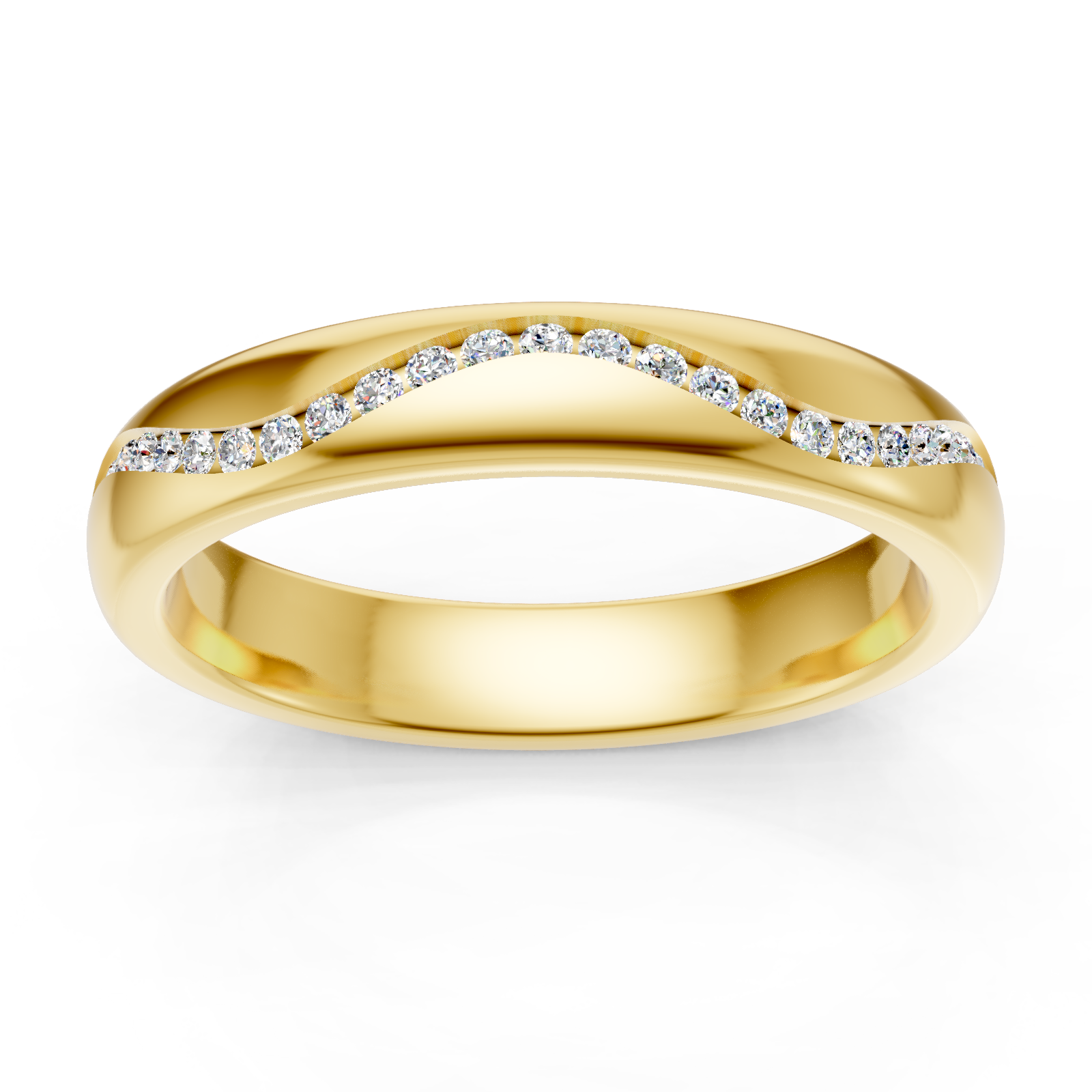 Alliance en or jaune 18 carats