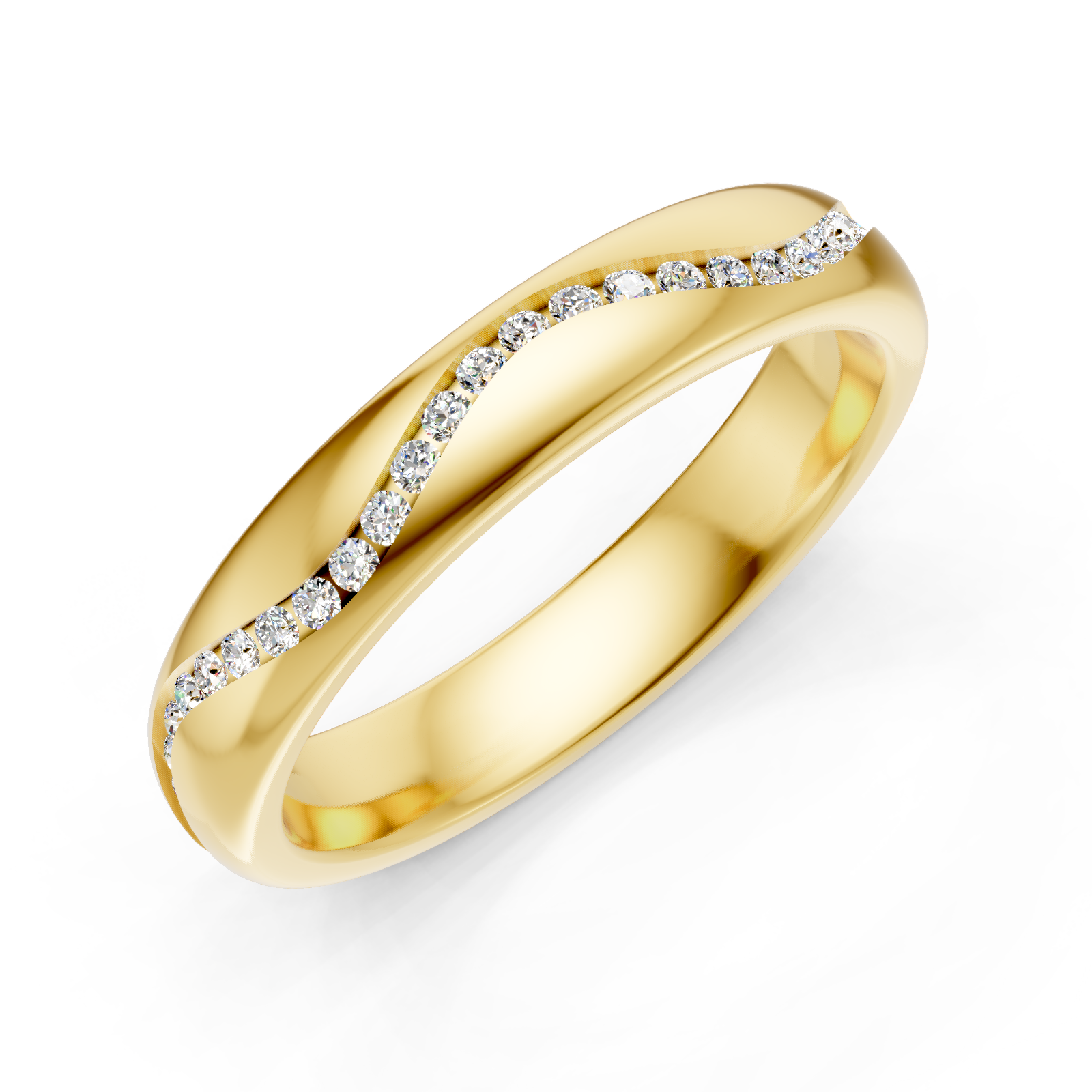 Alliance en or jaune 18 carats 
