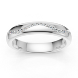 Alliance en or blanc 18 carats 