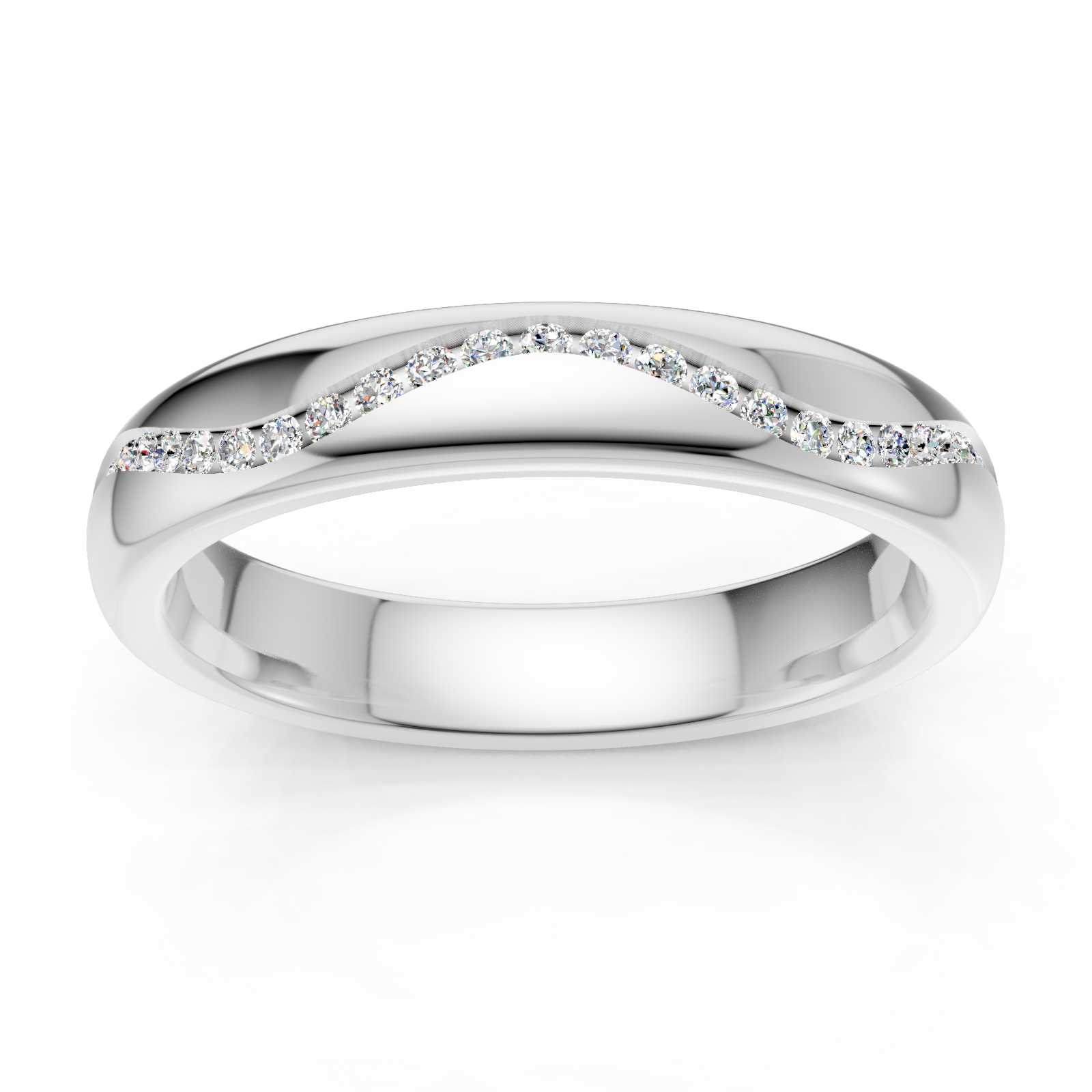 Alliance en or blanc 18 carats 