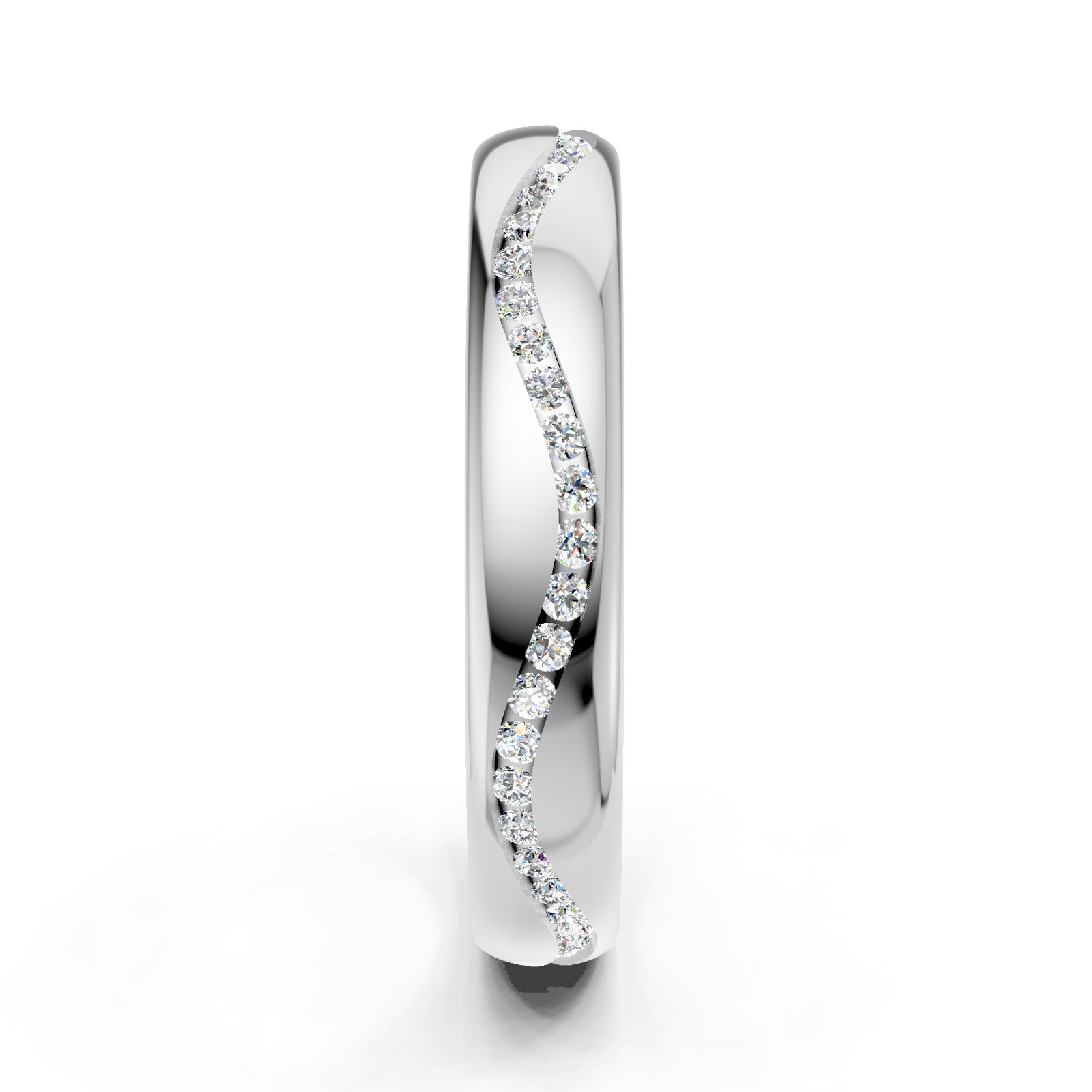 Alliance en or blanc 18 carats