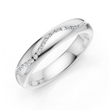 Alliance en or blanc 18 carats