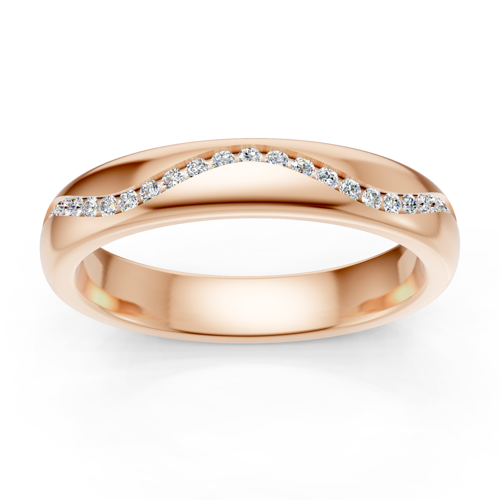 Alliance en or rouge 18 carats