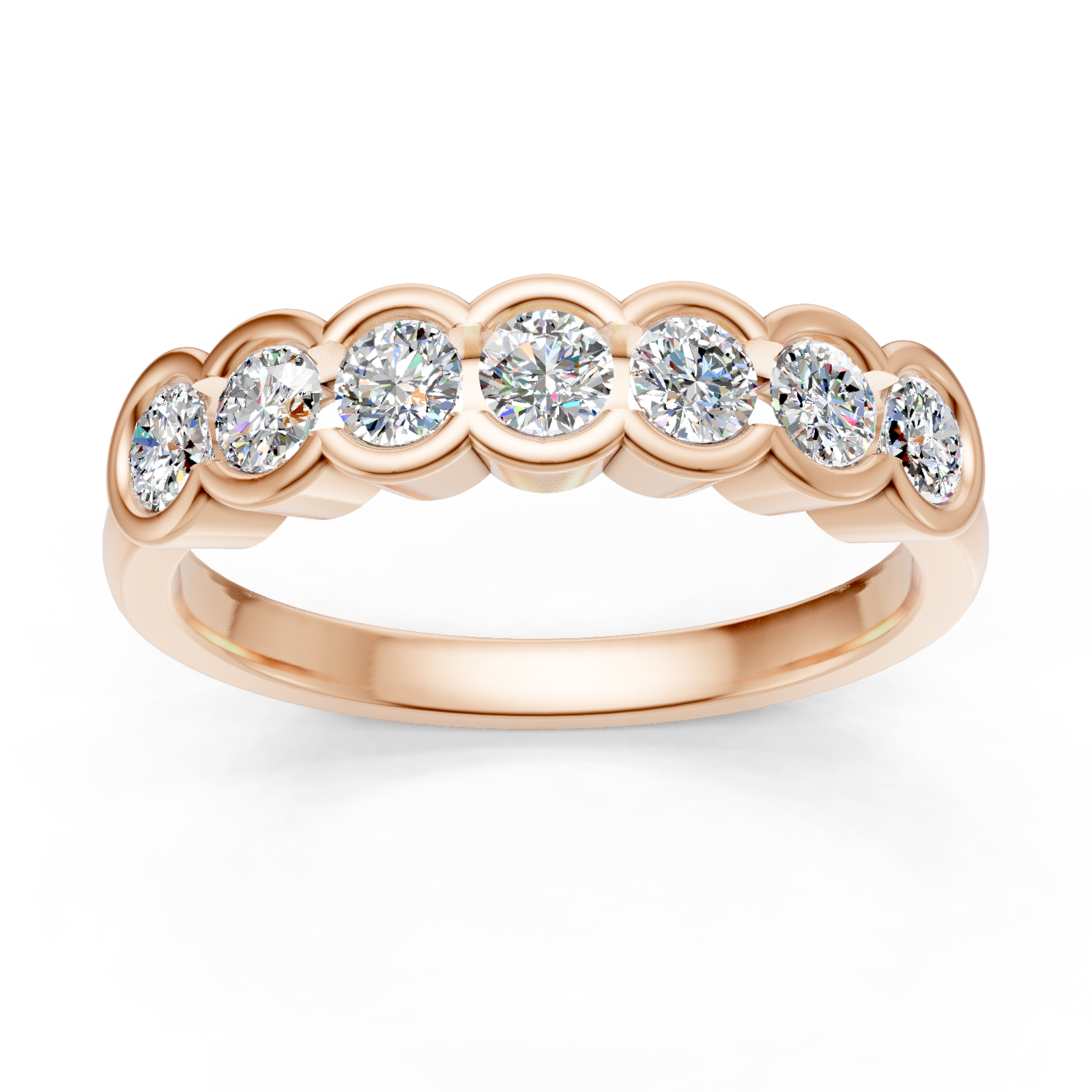 Alliance en or rouge 18 carats