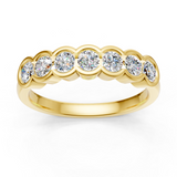Alliance en or jaune 18 carats