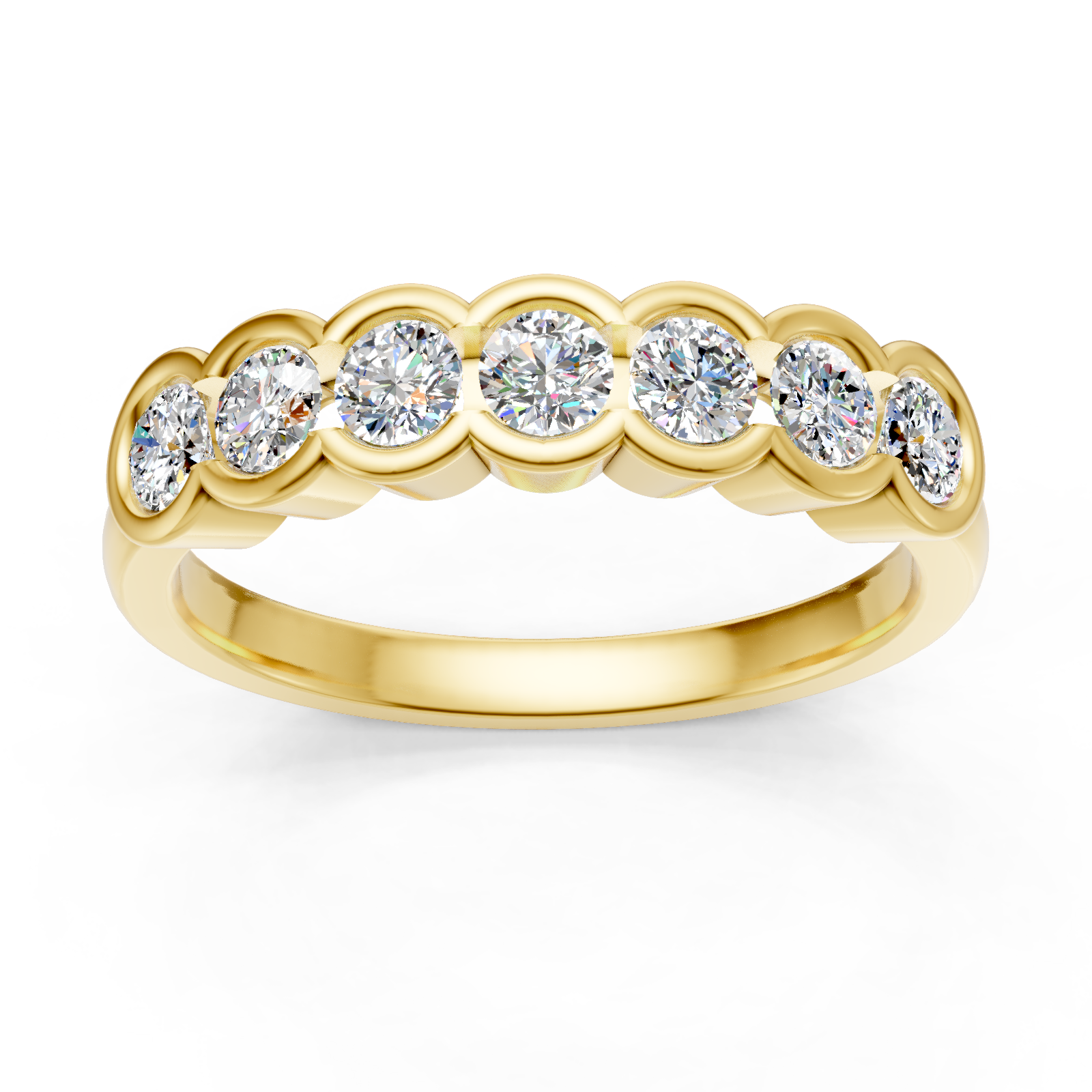 Alliance en or jaune 18 carats