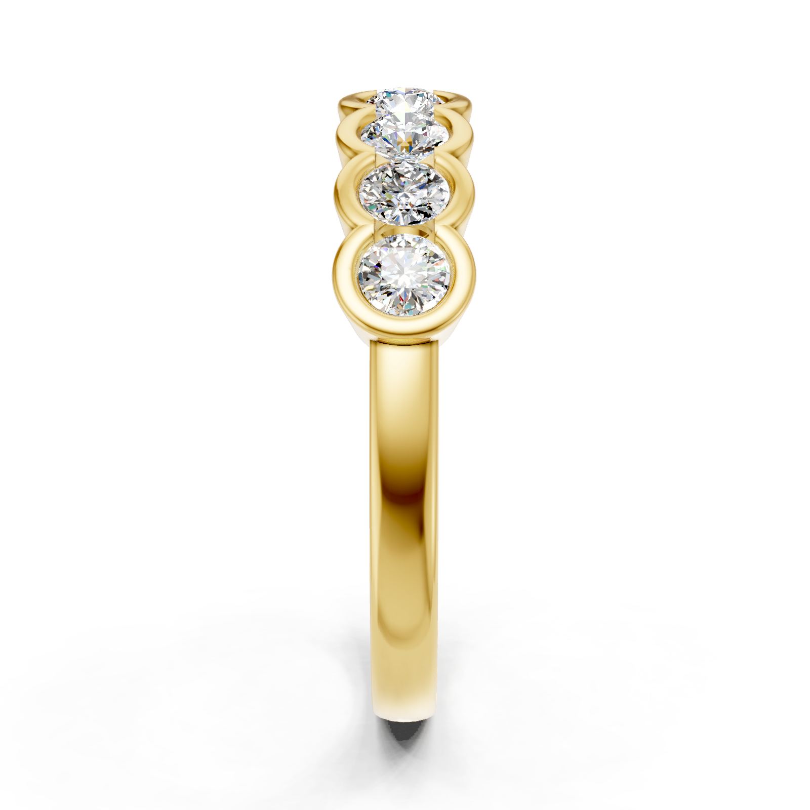 Alliance en or jaune 18 carats