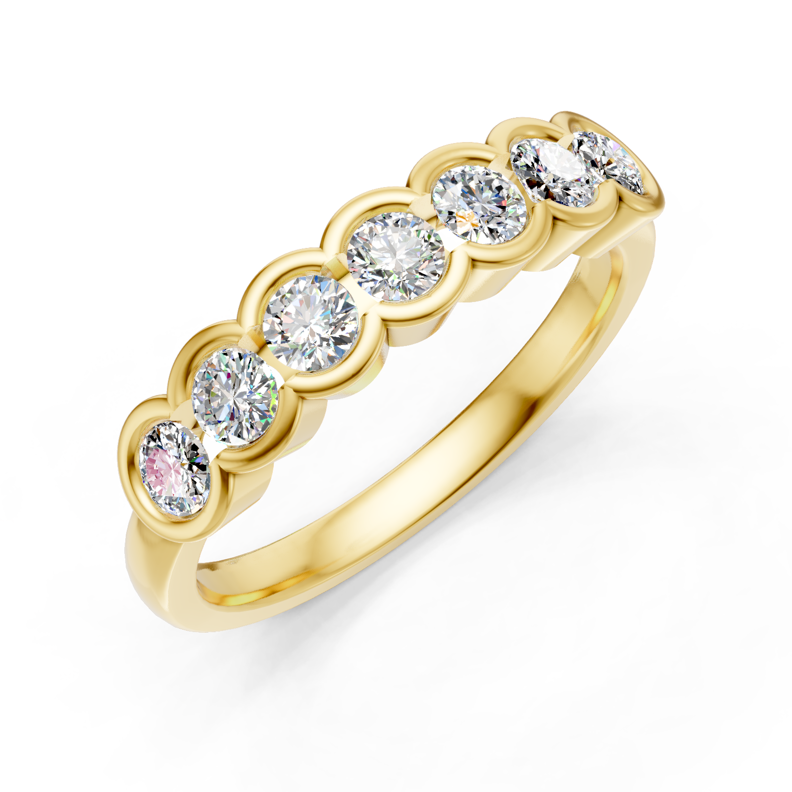 Alliance en or jaune 18 carats