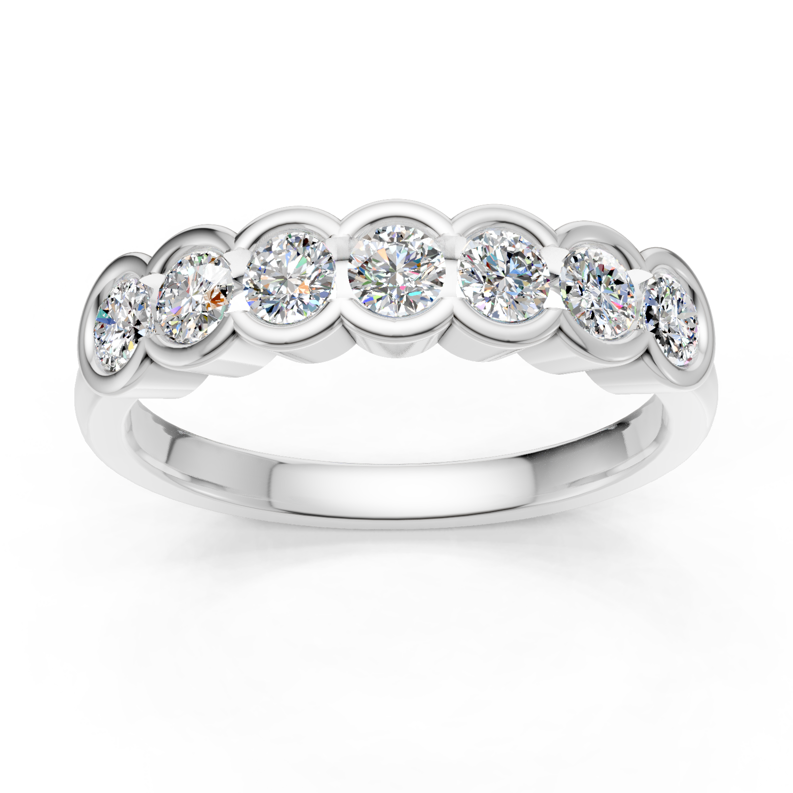 Alliance en or blanc 18 carats