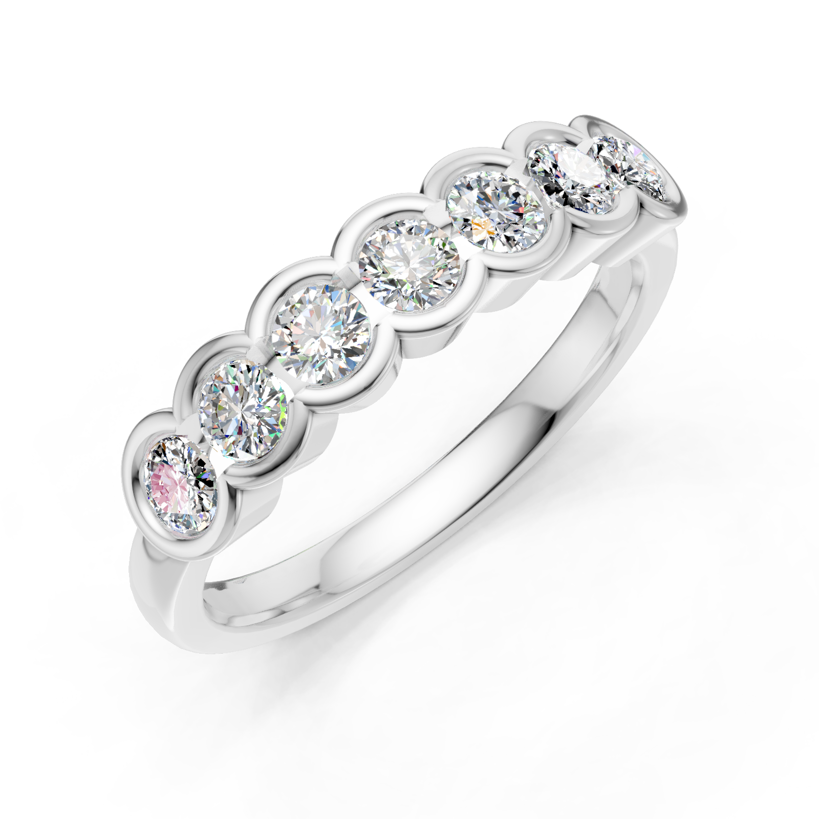 Alliance en or blanc 18 carats