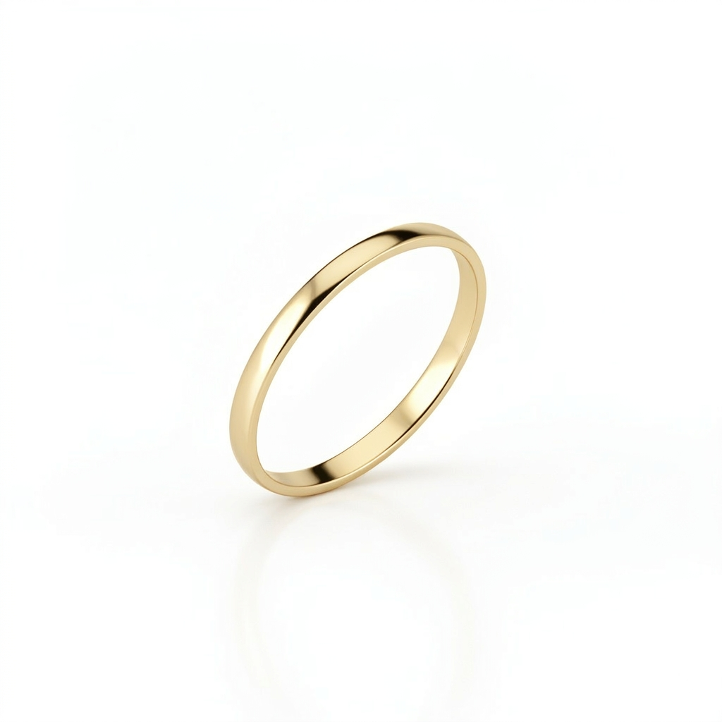 Alliance en or jaune 18 carats