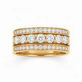 Alliance en or jaune 18 carats