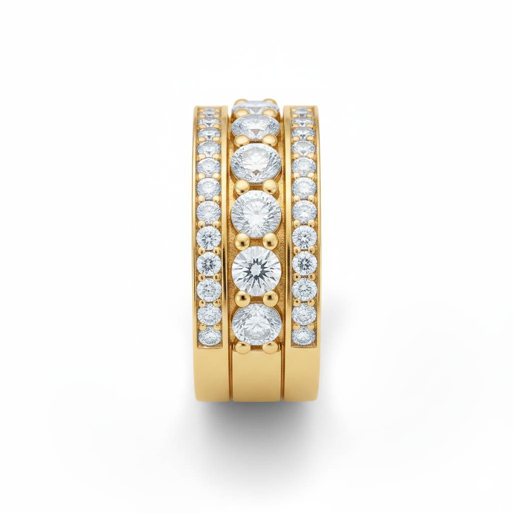 Alliance en or jaune 18 carats