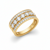 Alliance en or jaune 18 carats 