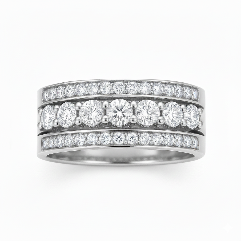Alliance en or blanc 18 carats