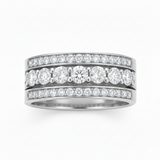 Alliance en or blanc 18 carats