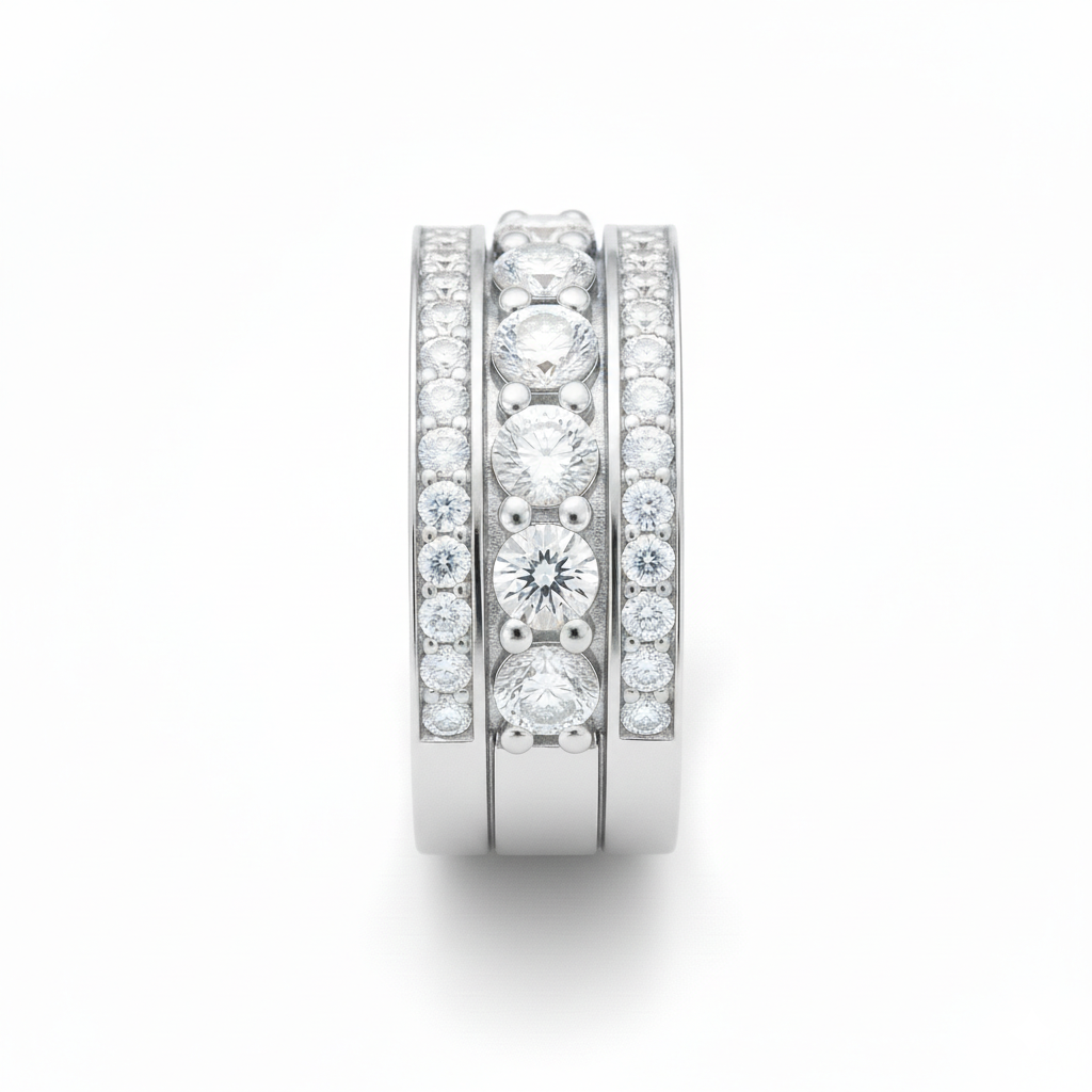 Alliance en or blanc 18 carats