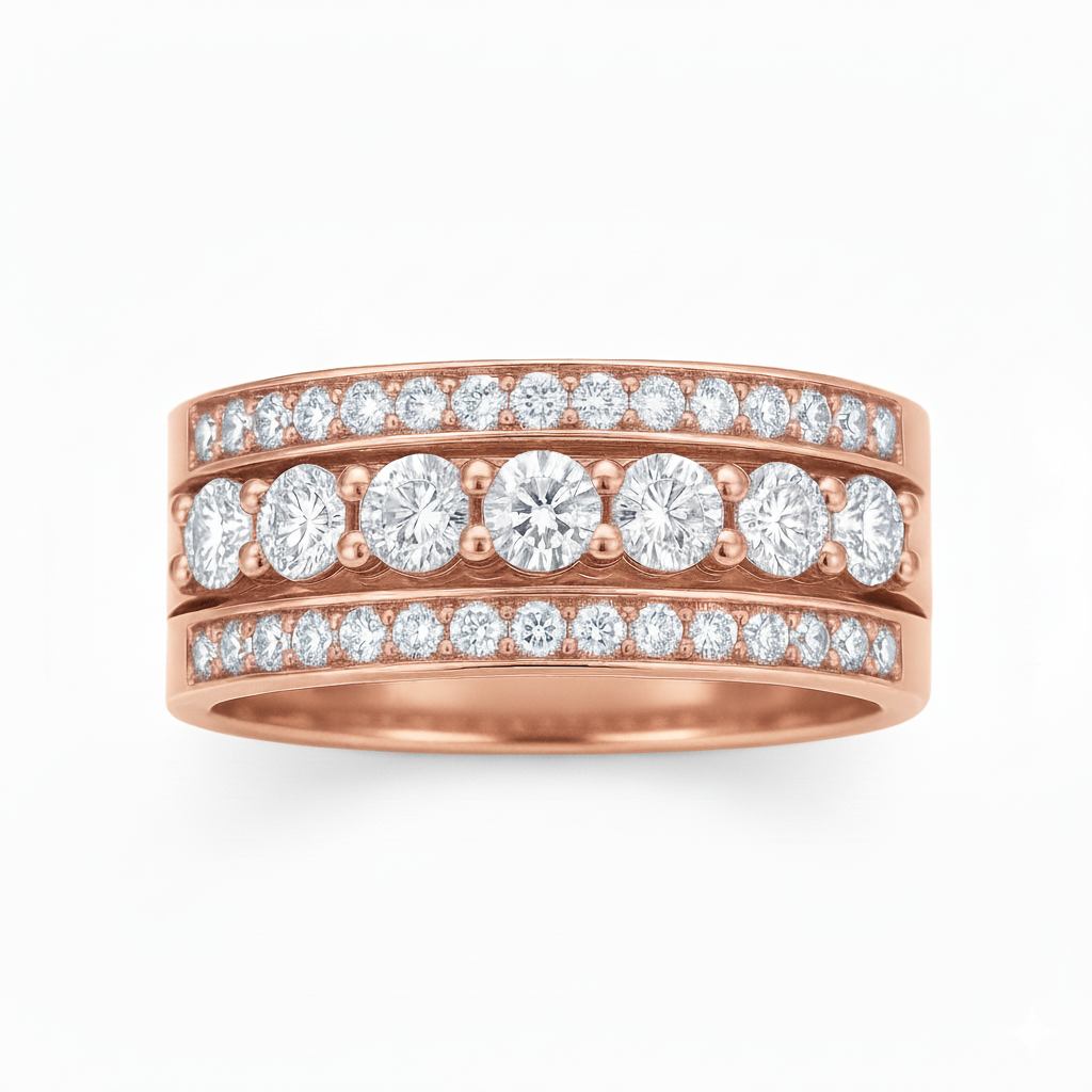 Alliance en or rouge 18 carats