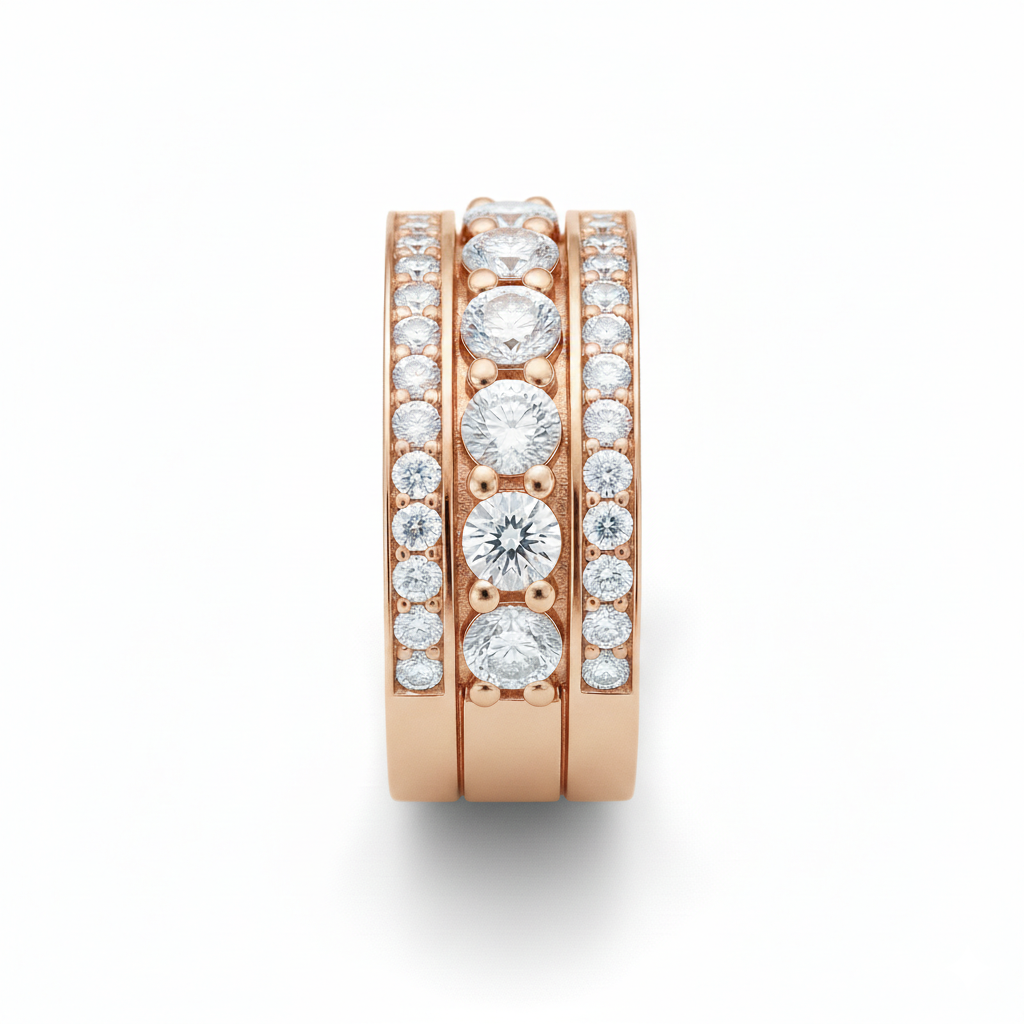 Alliance en or rouge 18 carats