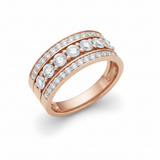 Alliance en or rouge 18 carats 