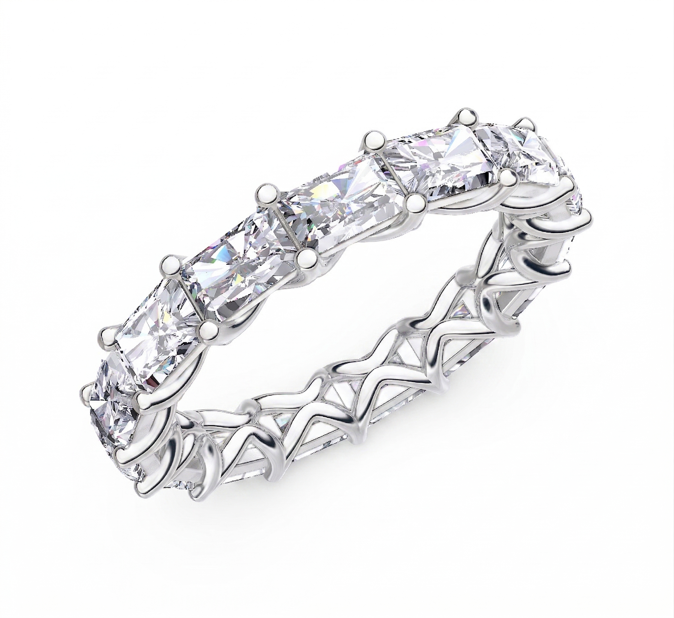 Alliance en or blanc 18 carats 