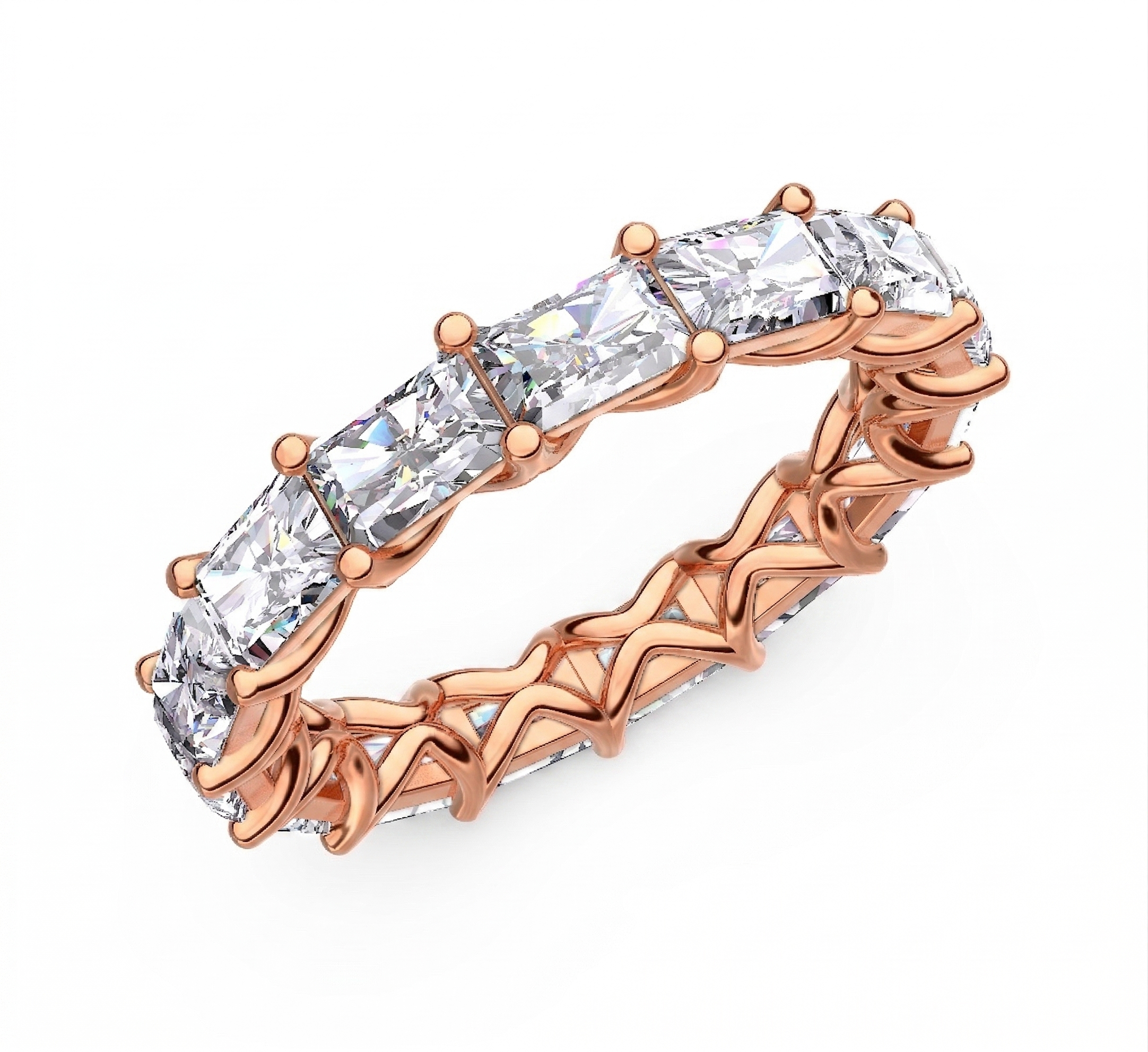 Alliance en or rouge 18 carats 