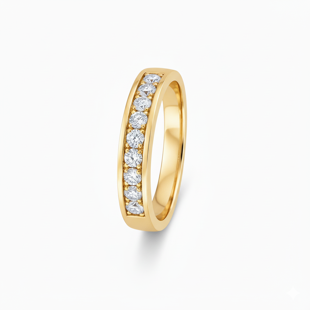 Alliance en or jaune 18 carats
