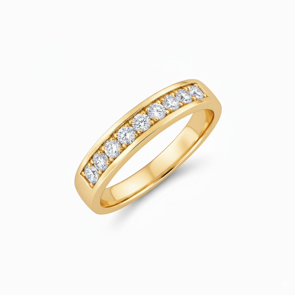 Alliance en or jaune 18 carats