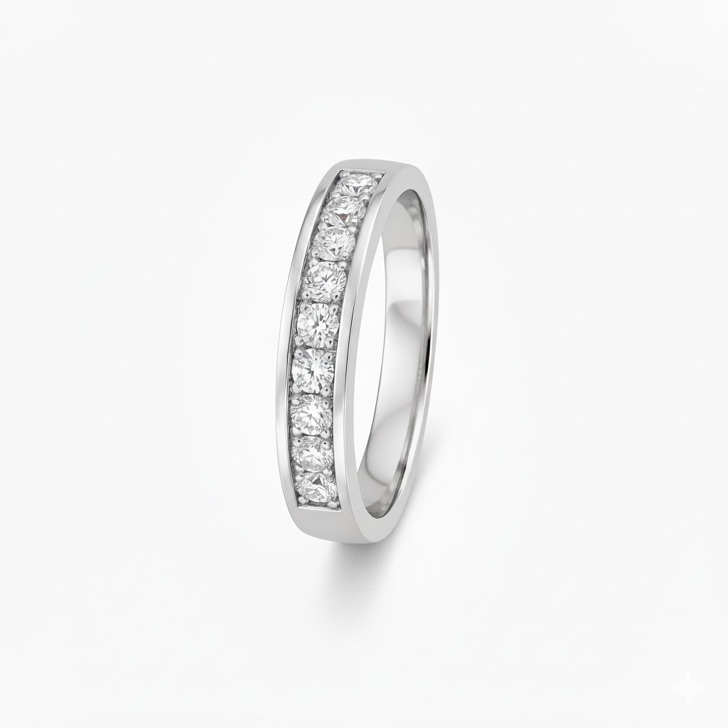 Alliance en or blanc 18 carats