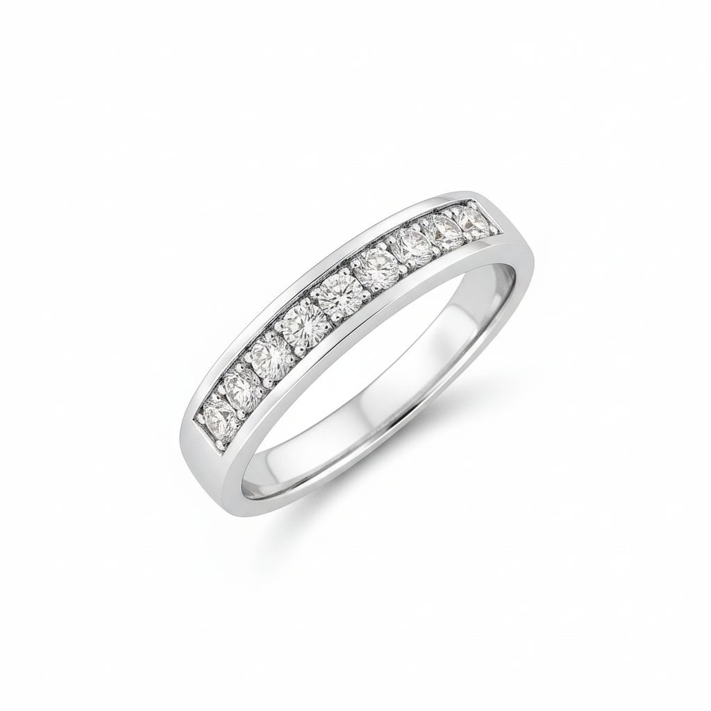 Alliance en or blanc 18 carats