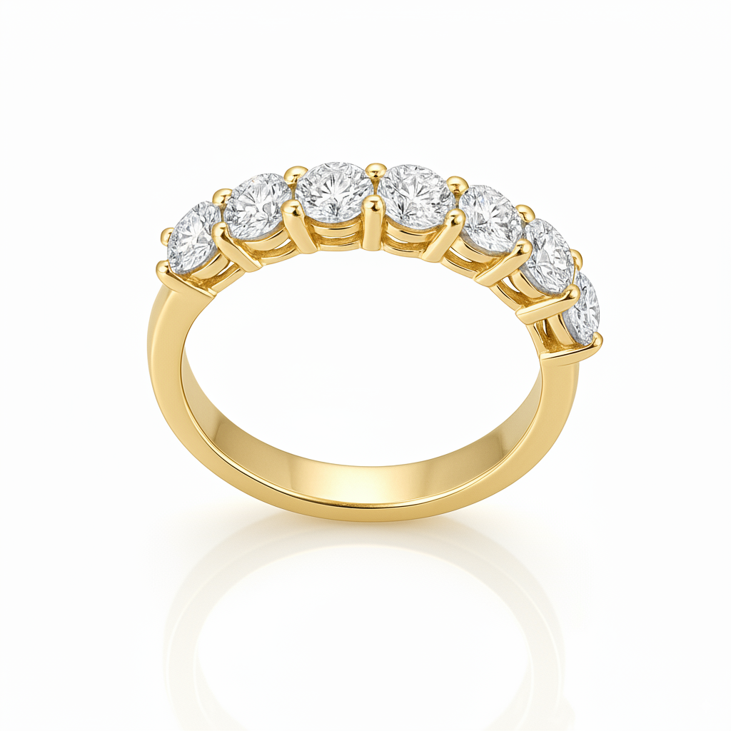 Alliance en or jaune 18 carats