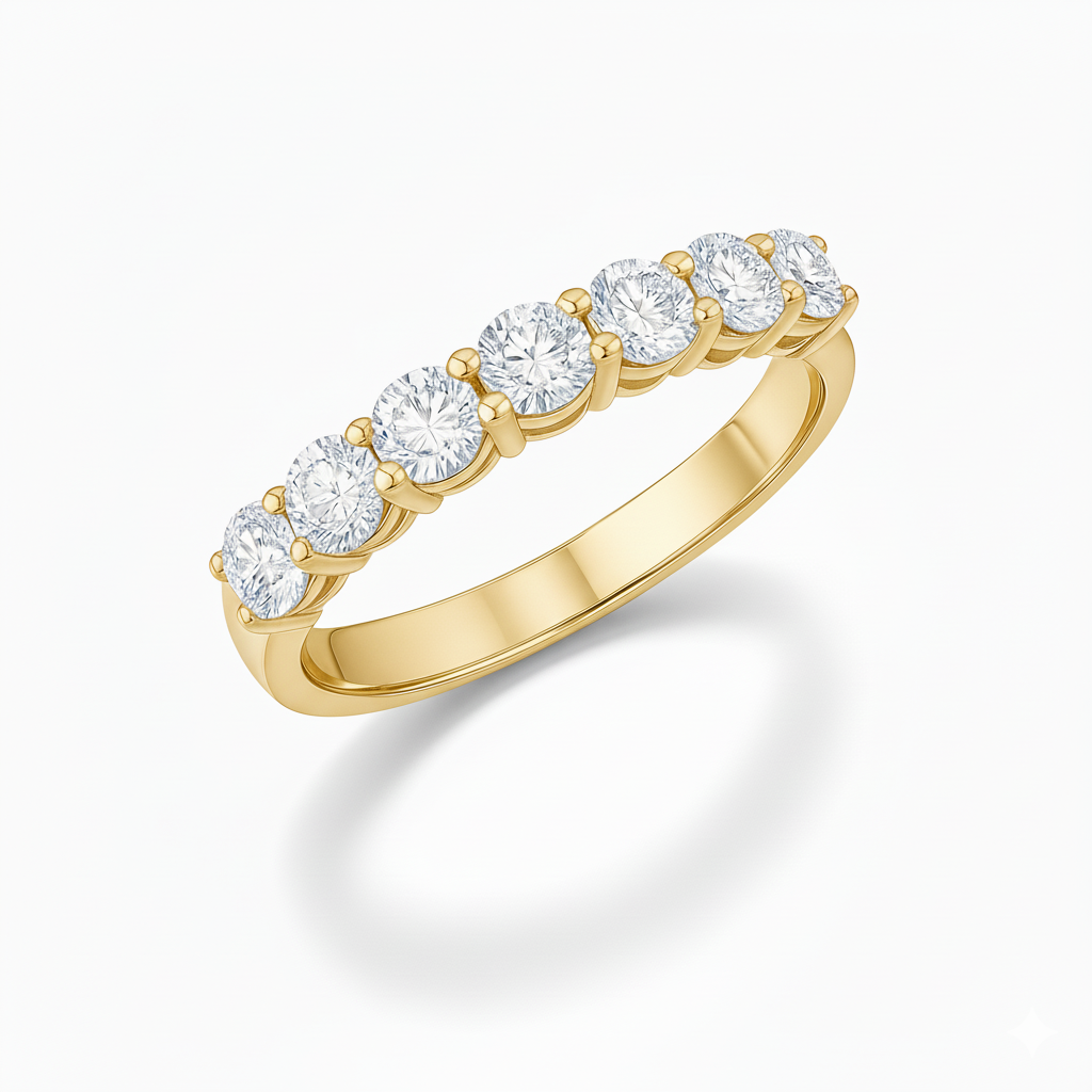 Alliance en or jaune 18 carats