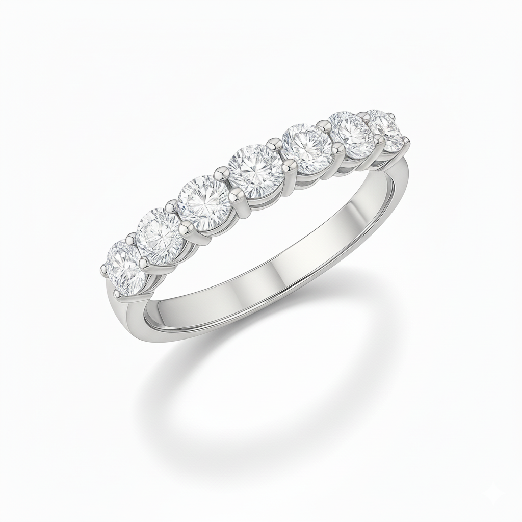 Alliance en or blanc 18 carats