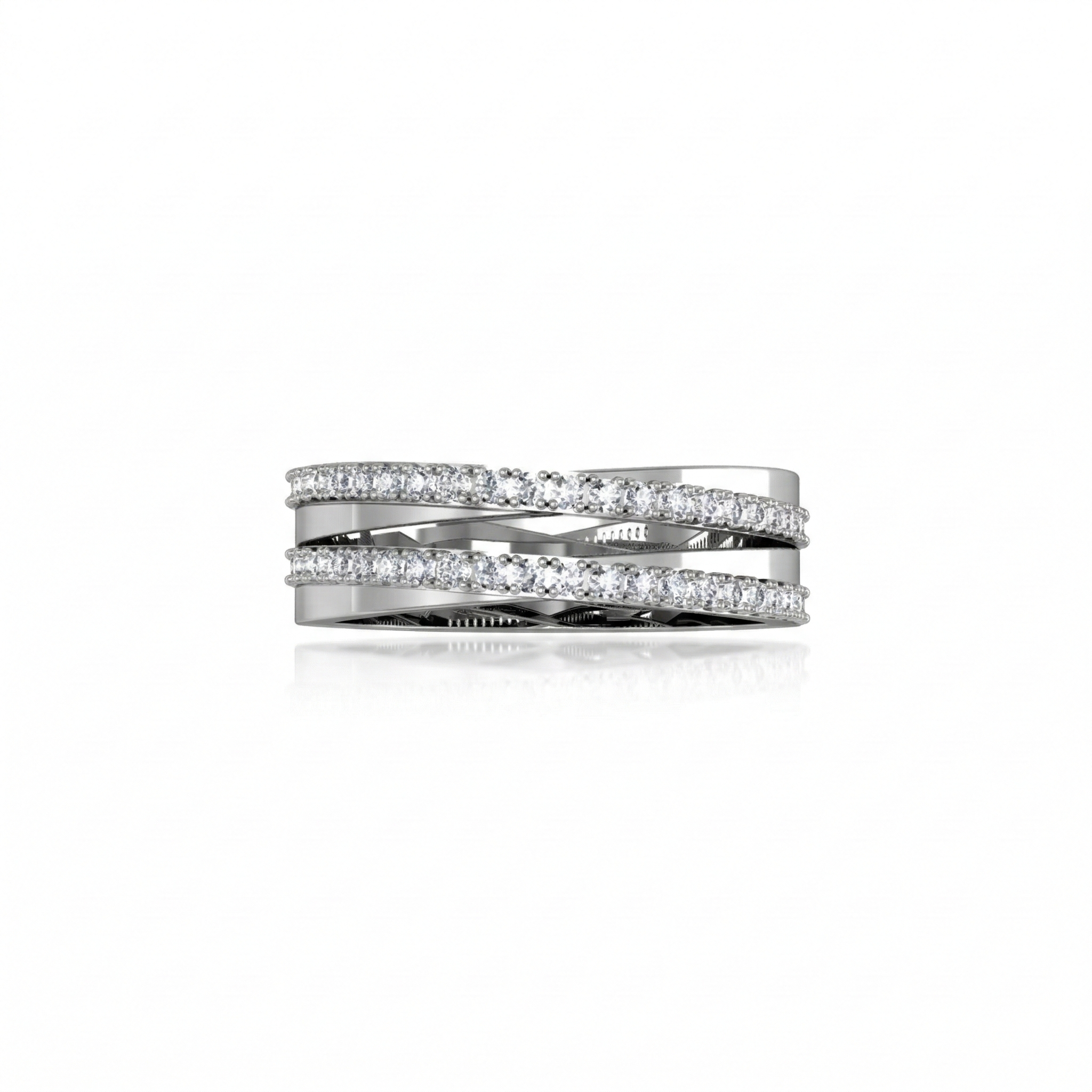 Bague en or blanc 18 carats
