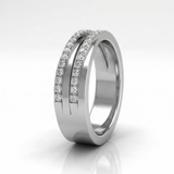 Bague en or blanc 18 carats