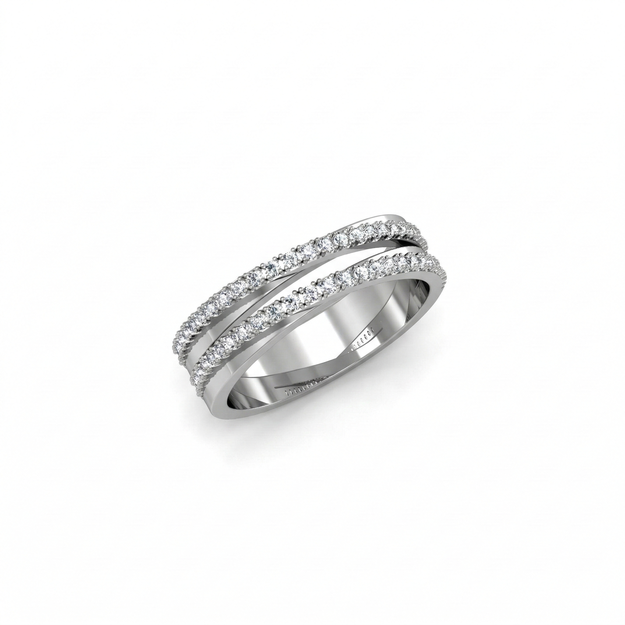 Bague en or blanc 18 carats