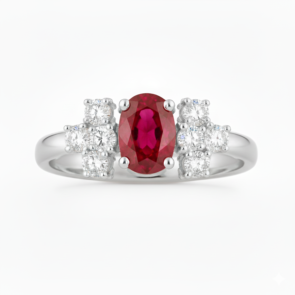 Bague en or blanc 18 carats