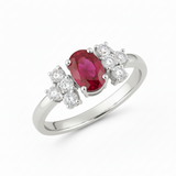 Bague en or blanc 18 carats