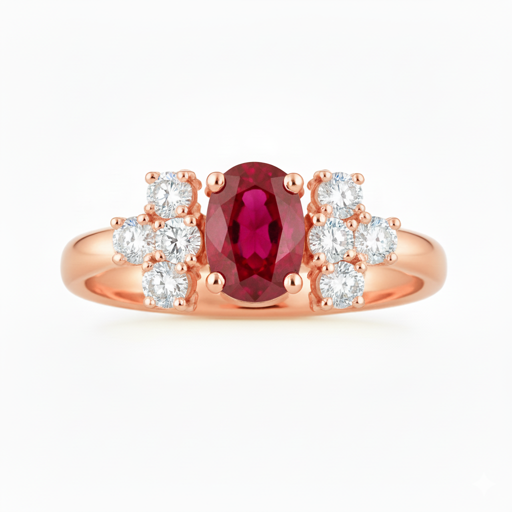 Bague Amalia en or rouge 18 carats
