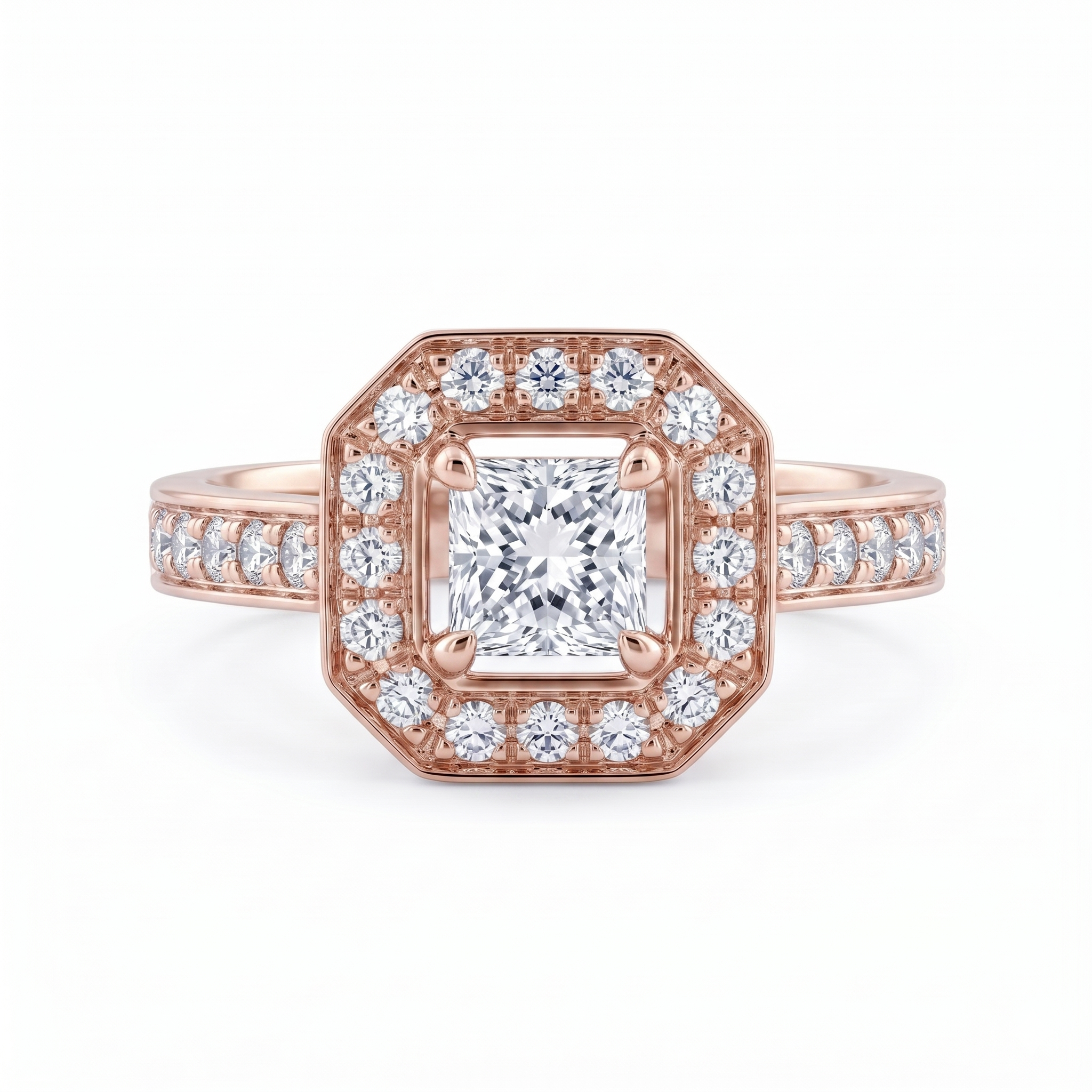 Bague en or rouge 18 carats 